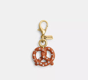 Coach DIY Pretzel Charm  -  Brass/Brown
