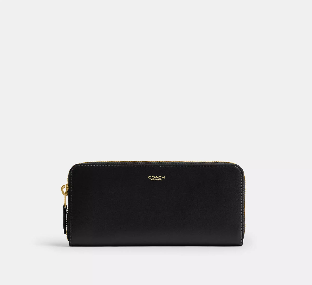 Coach New York Slim Accordion Zip Wallet   - SEZON  -  Brass/Black