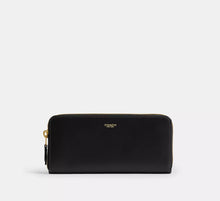 Coach New York Slim Accordion Zip Wallet   - SEZON  -  Brass/Black