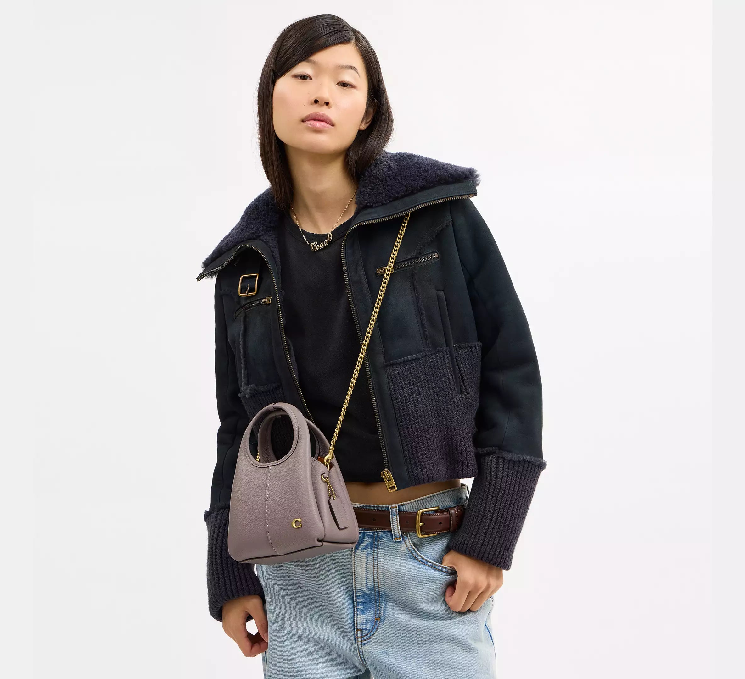 Coach Lana Shoulder Bag 19 - Brass/Ash