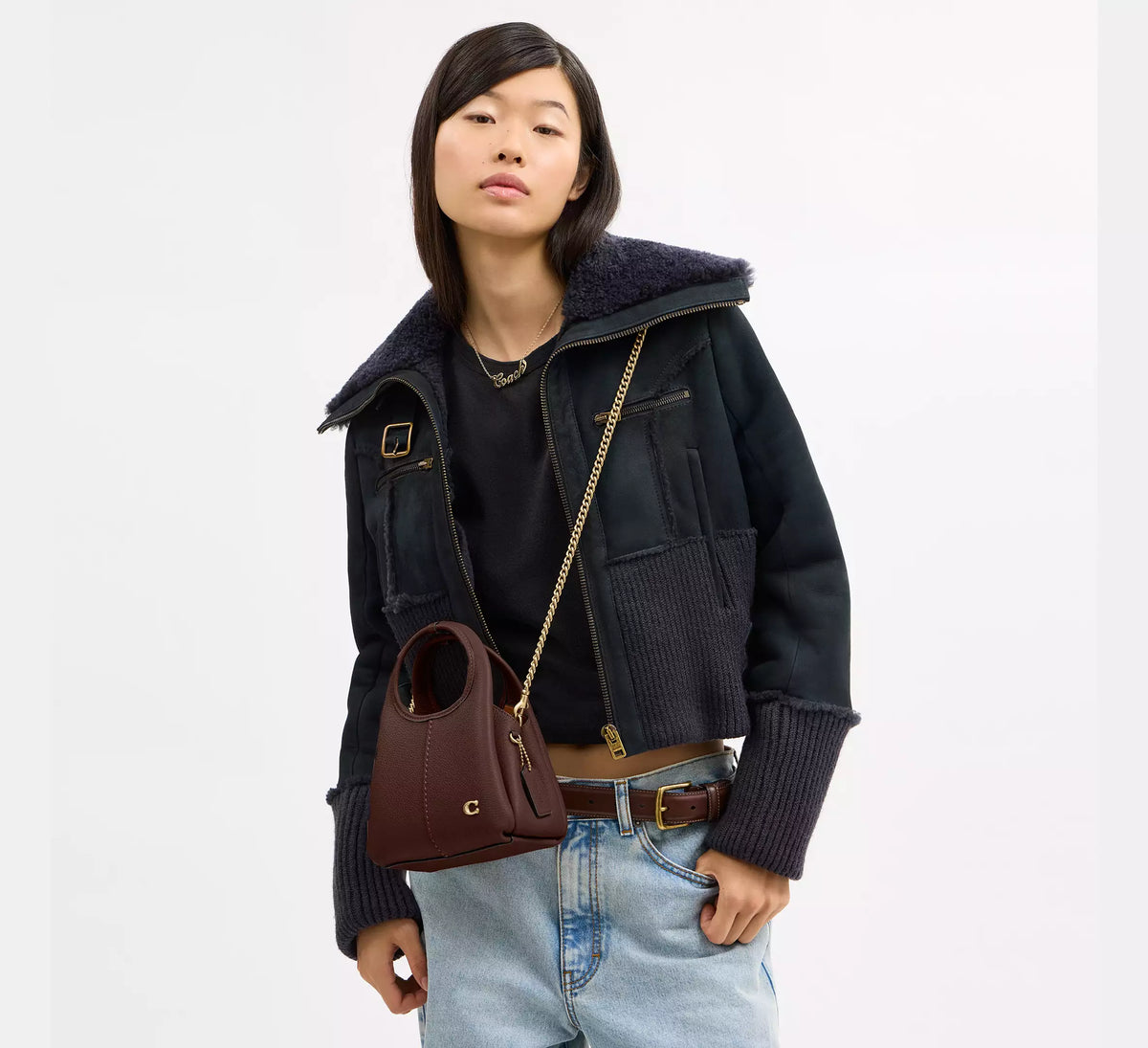Coach Lana Shoulder Bag 19 SEZON - Brass/Maple