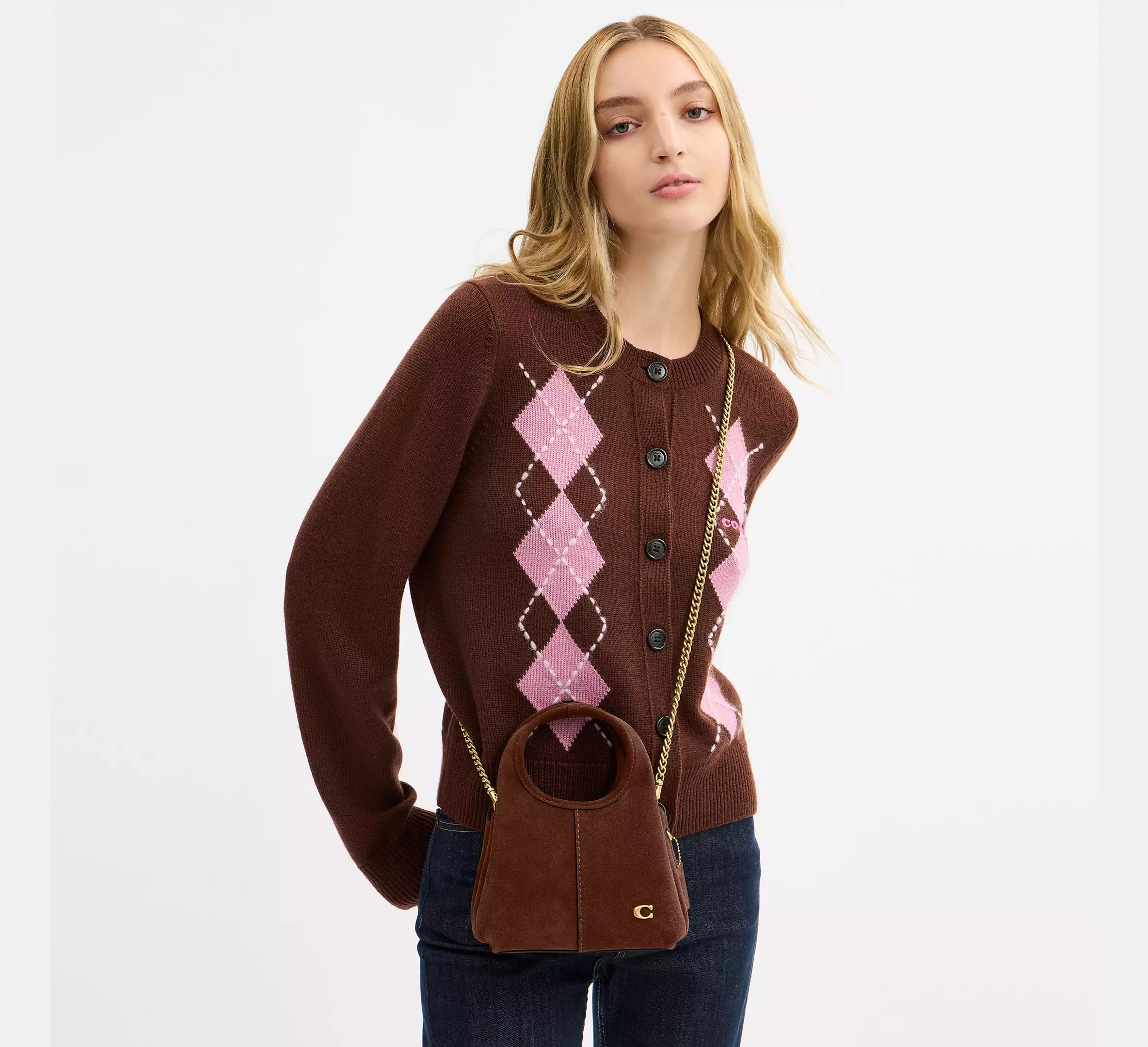 Coach Lana Shoulder Bag 19 - Brass/Warm Brown