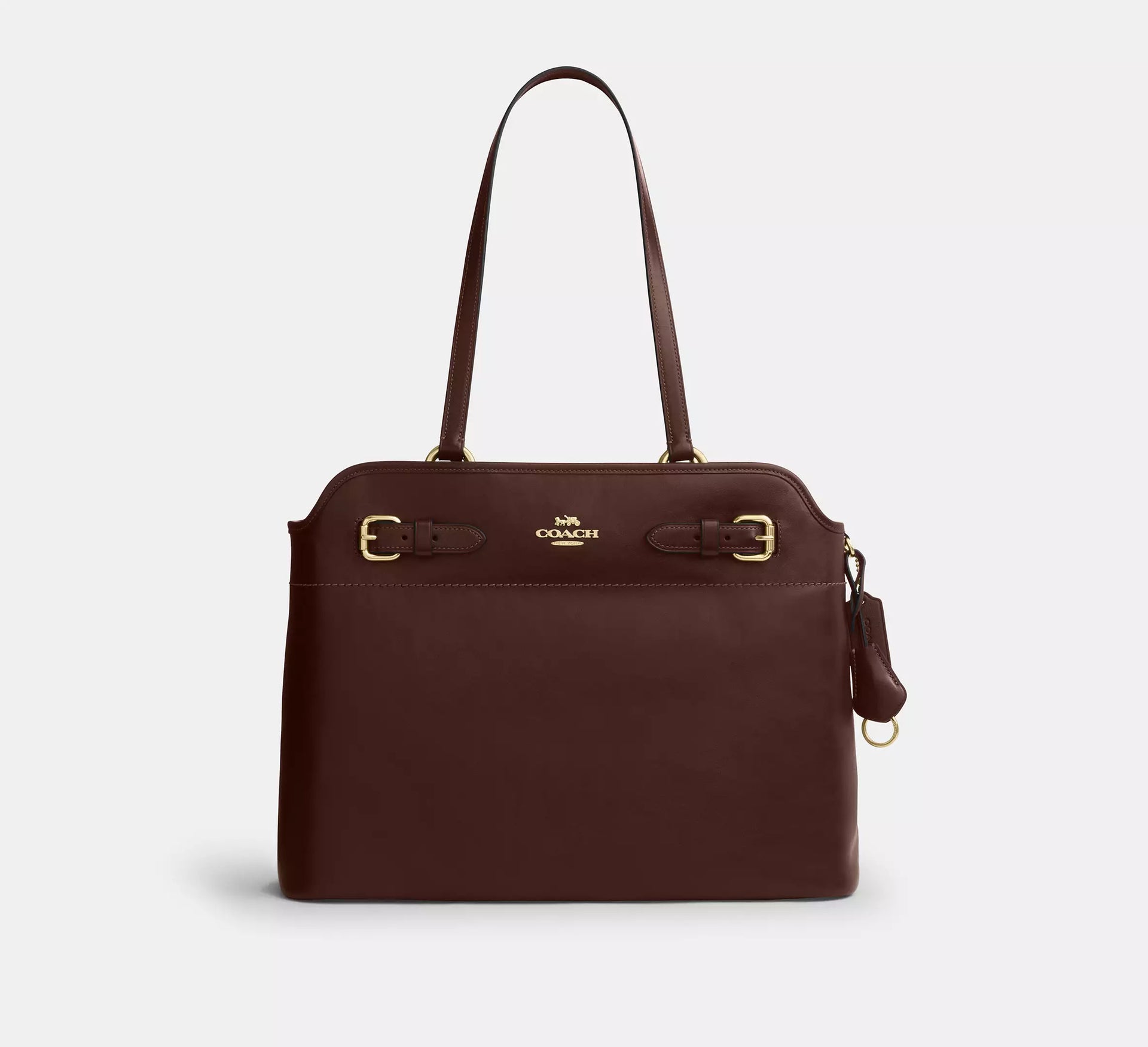 COACH バック Coach Easton Tote Bag In Signature Chenille - Gold/Truffle