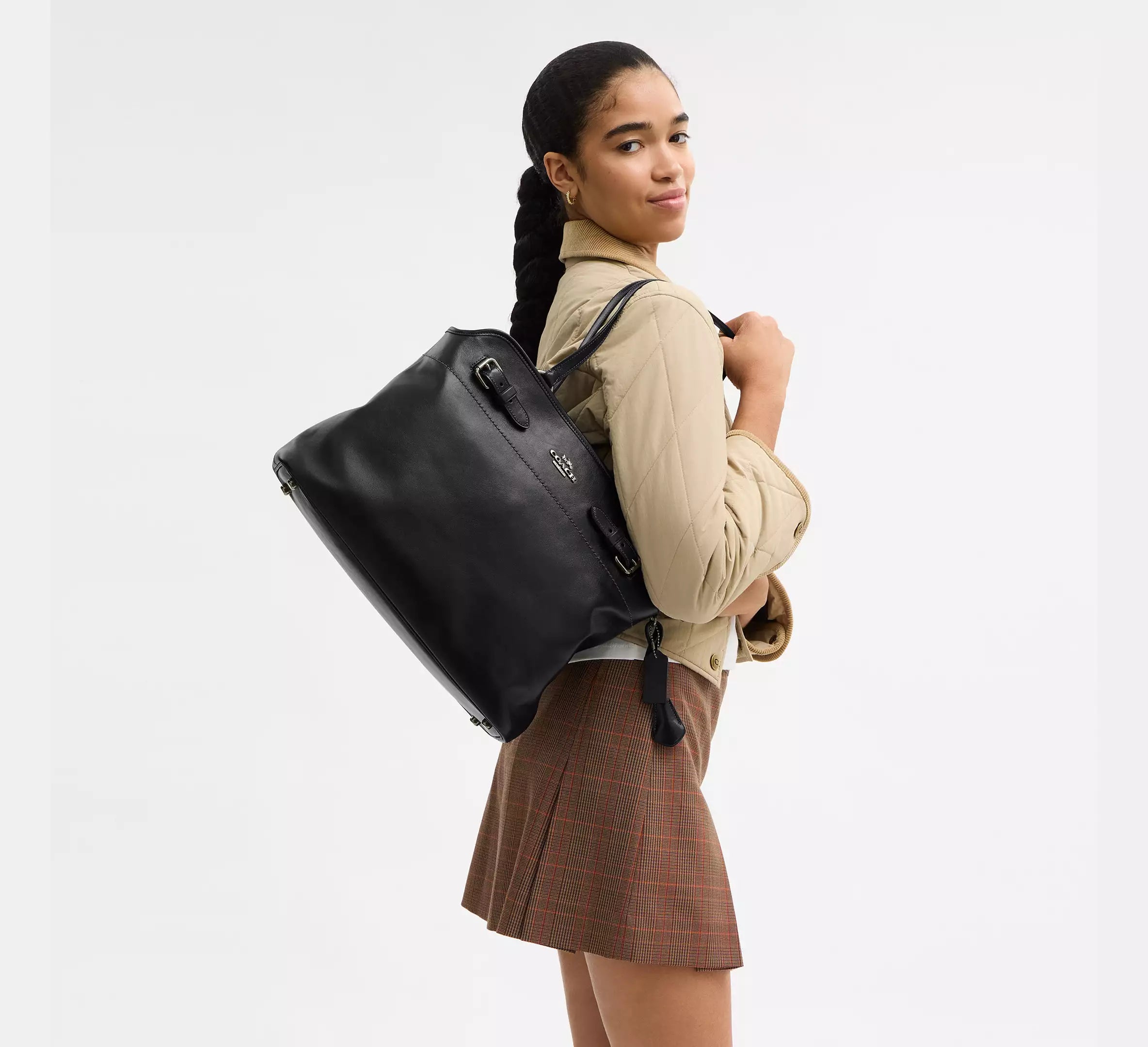 Coach Easton Tote Bag  - Gunmetal/Black