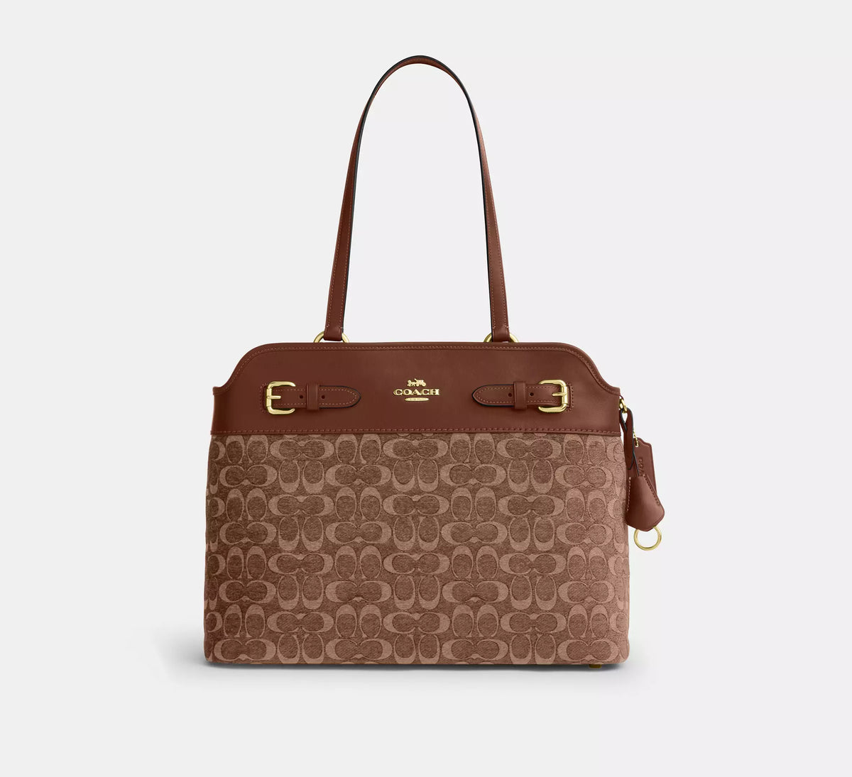 Coach Easton Tote Bag In Signature Chenille - Im/Light Khaki