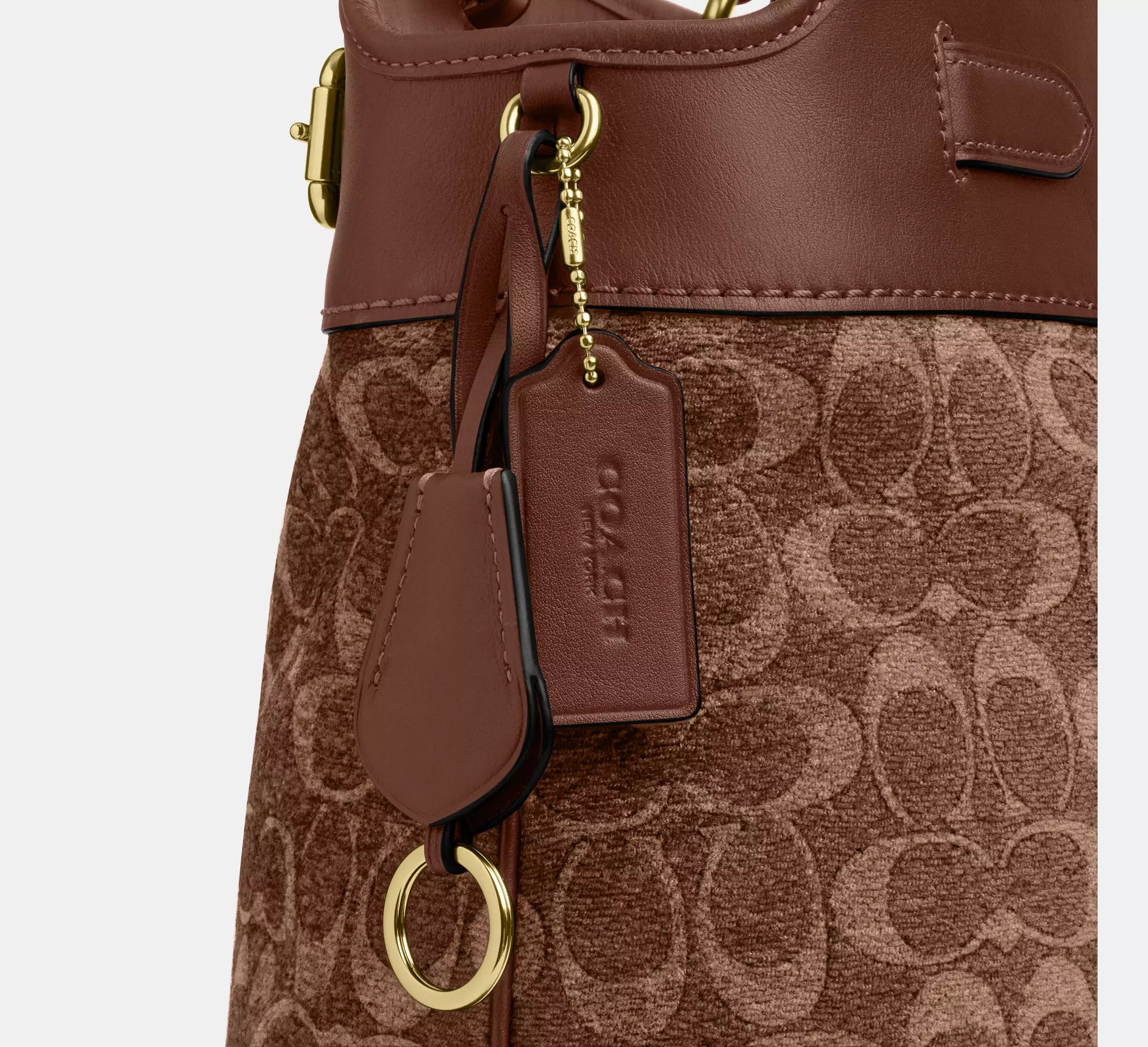 Coach Easton Tote Bag In Signature Chenille - Im/Light Khaki