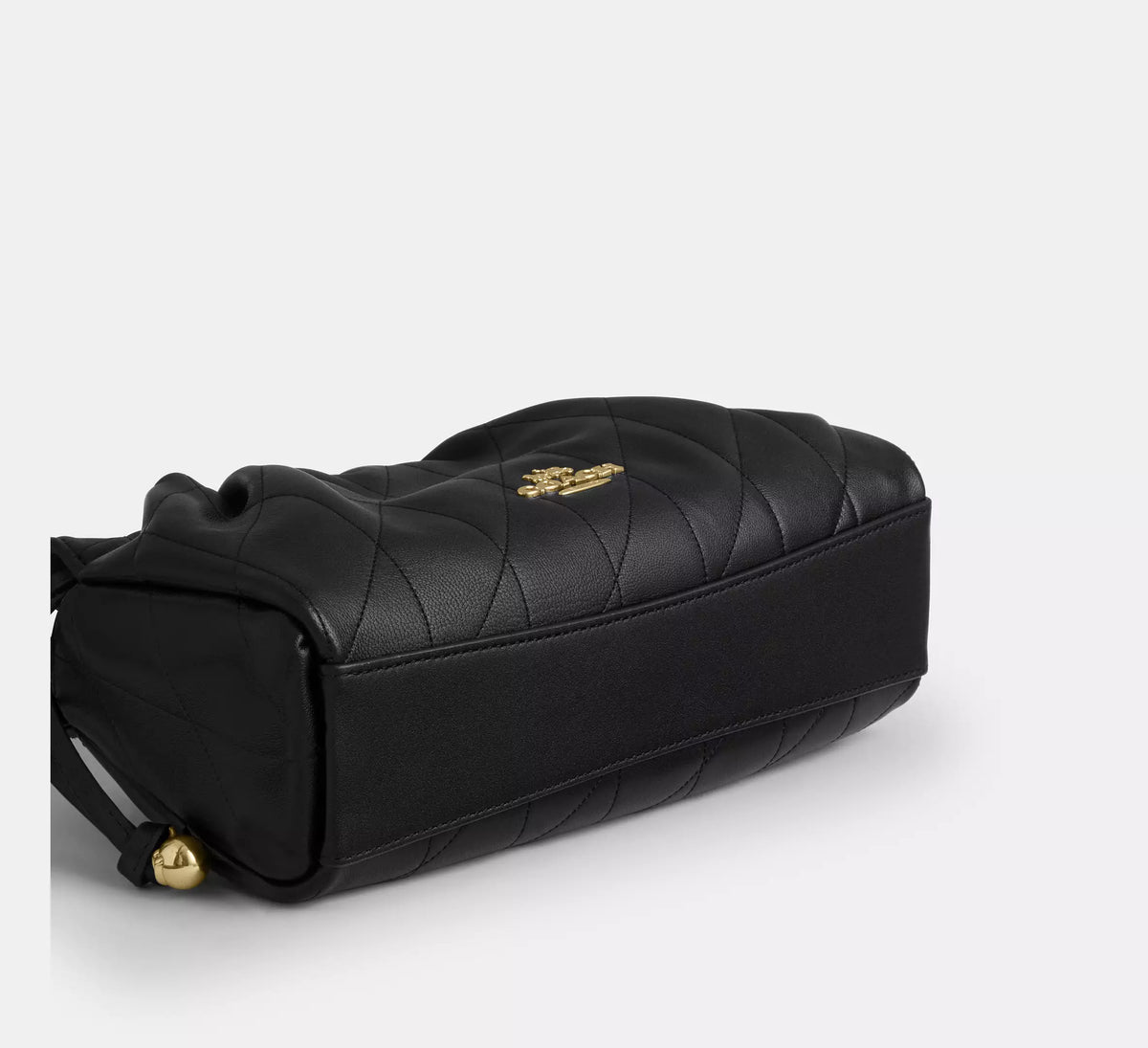 Coach Faye Shoulder Bag With Quilting - Gold/Black