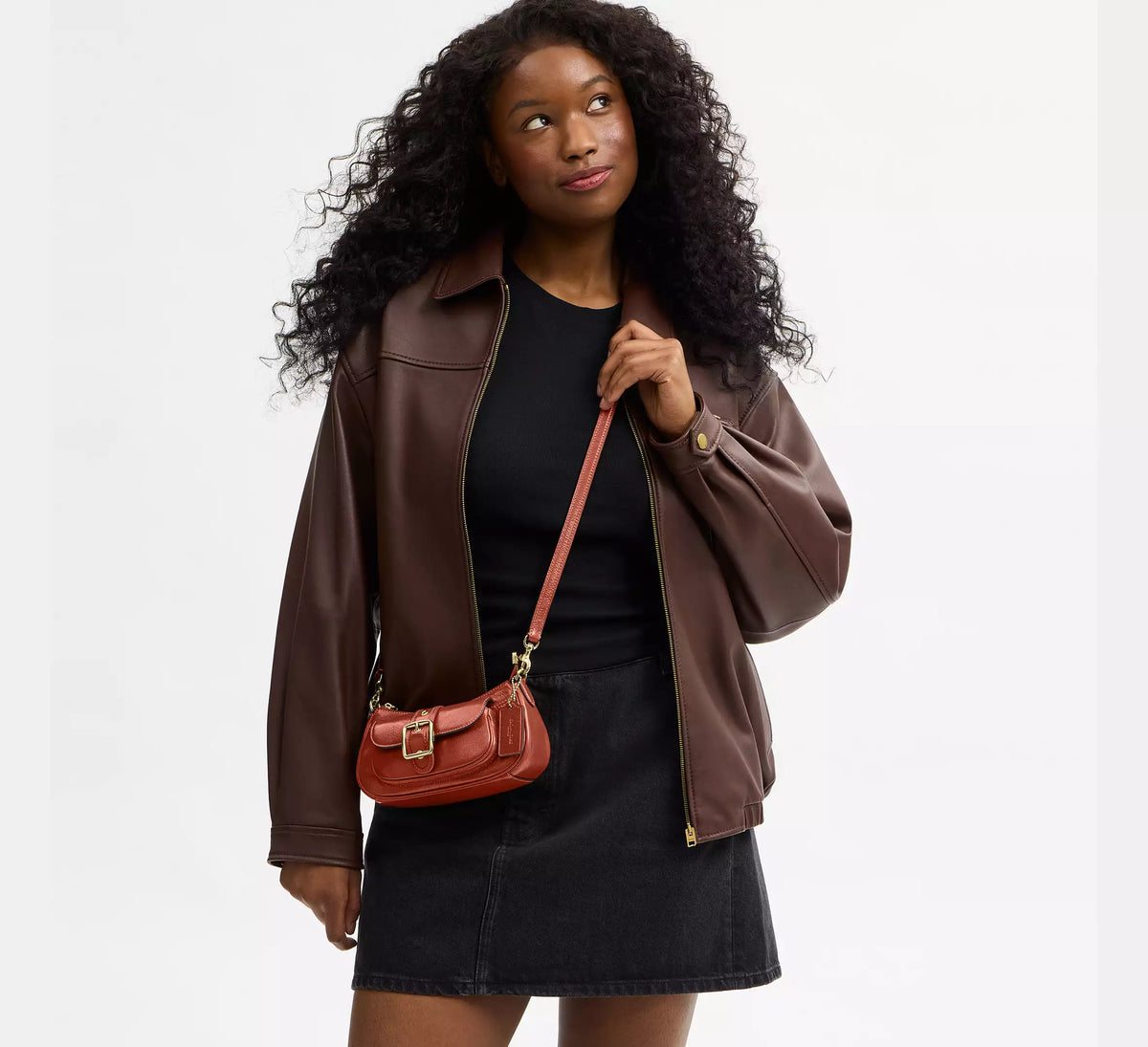 Coach Ashton Mini Shoulder Bag - Im/Cinnamon - Hemen Teslimde