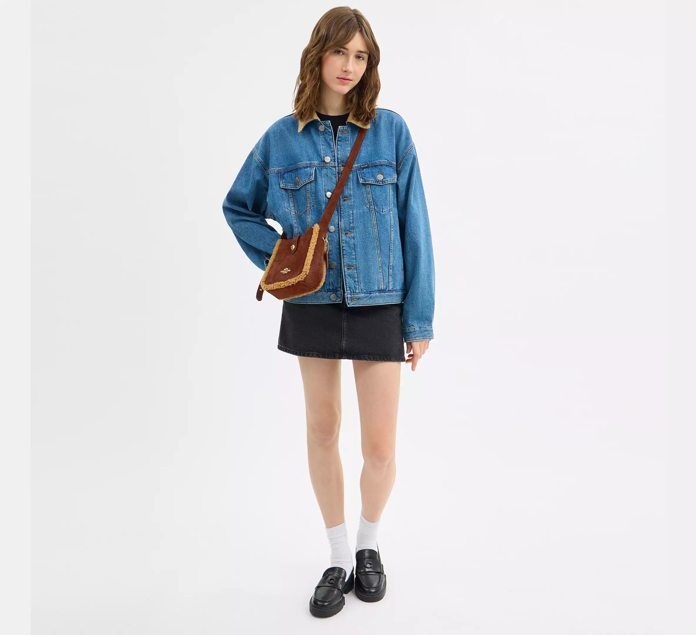 Coach Hadley Mini Crossbody Bag - Im/Vintage Brown Multi