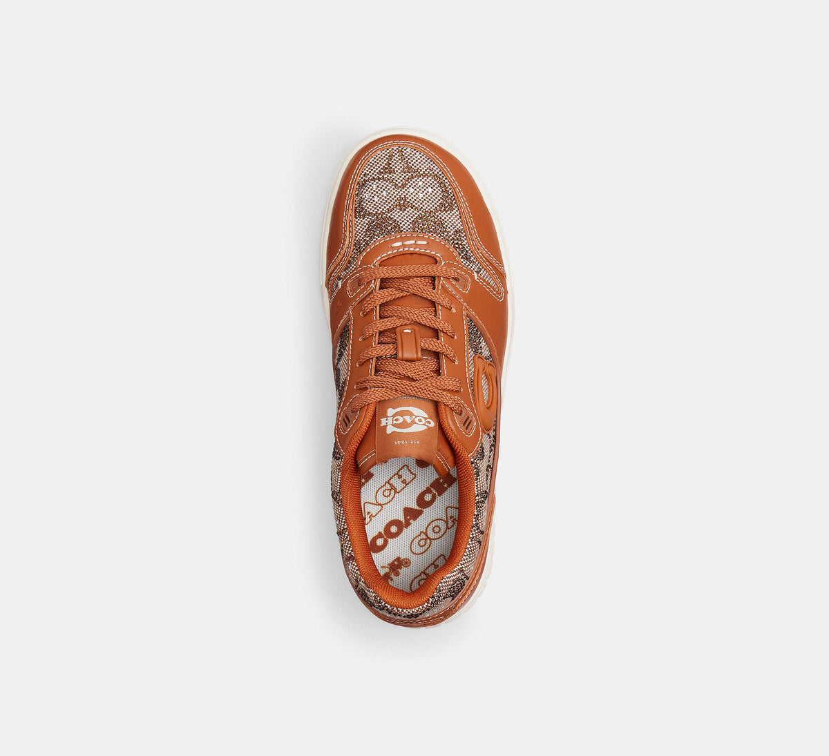 Coach Women's Soho Sneaker In Crystal Signature Jacquard - Cocoa/Burnished Amber