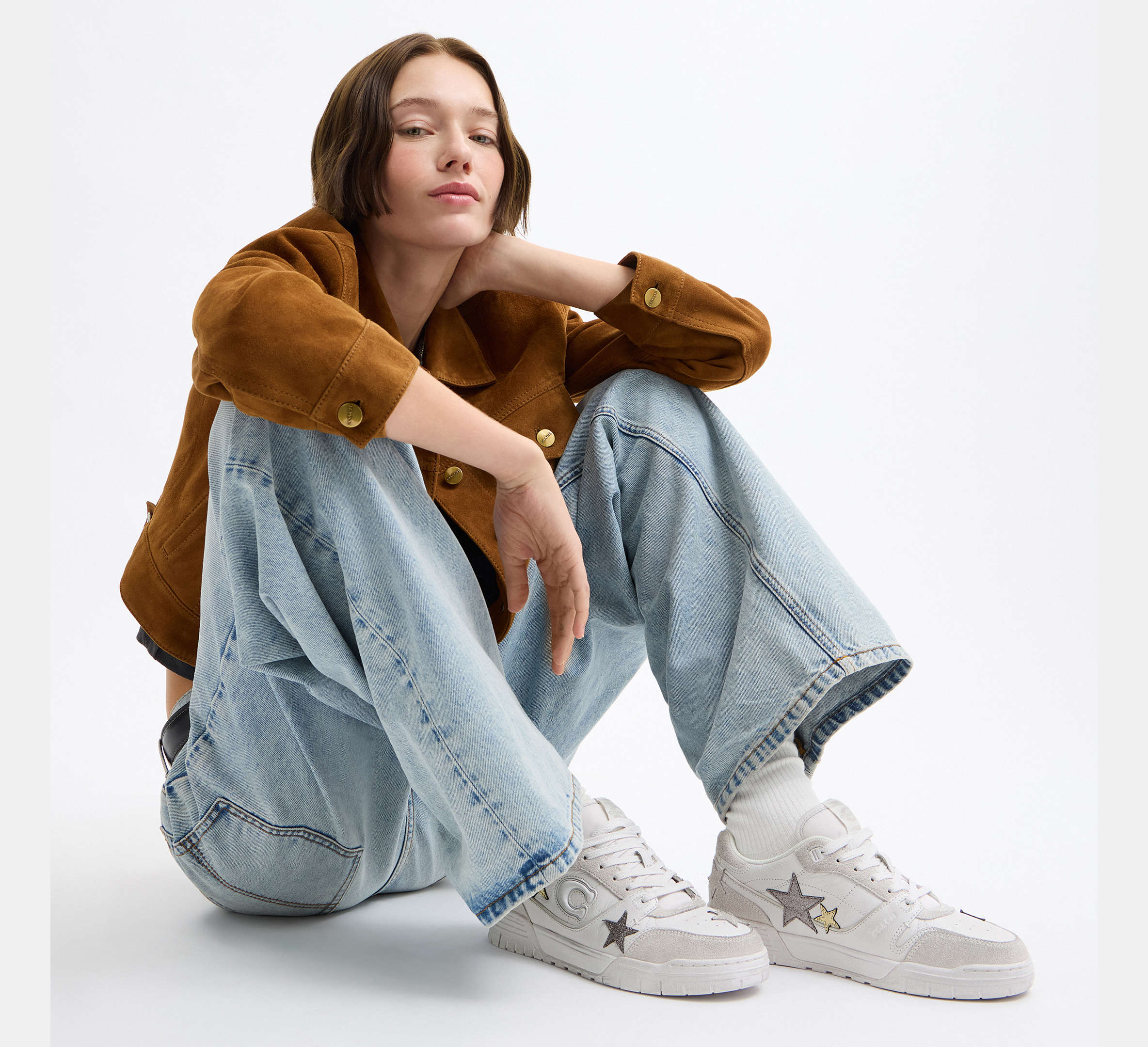 Coach Women's Soho Sneaker With Stars - Optic White Multi