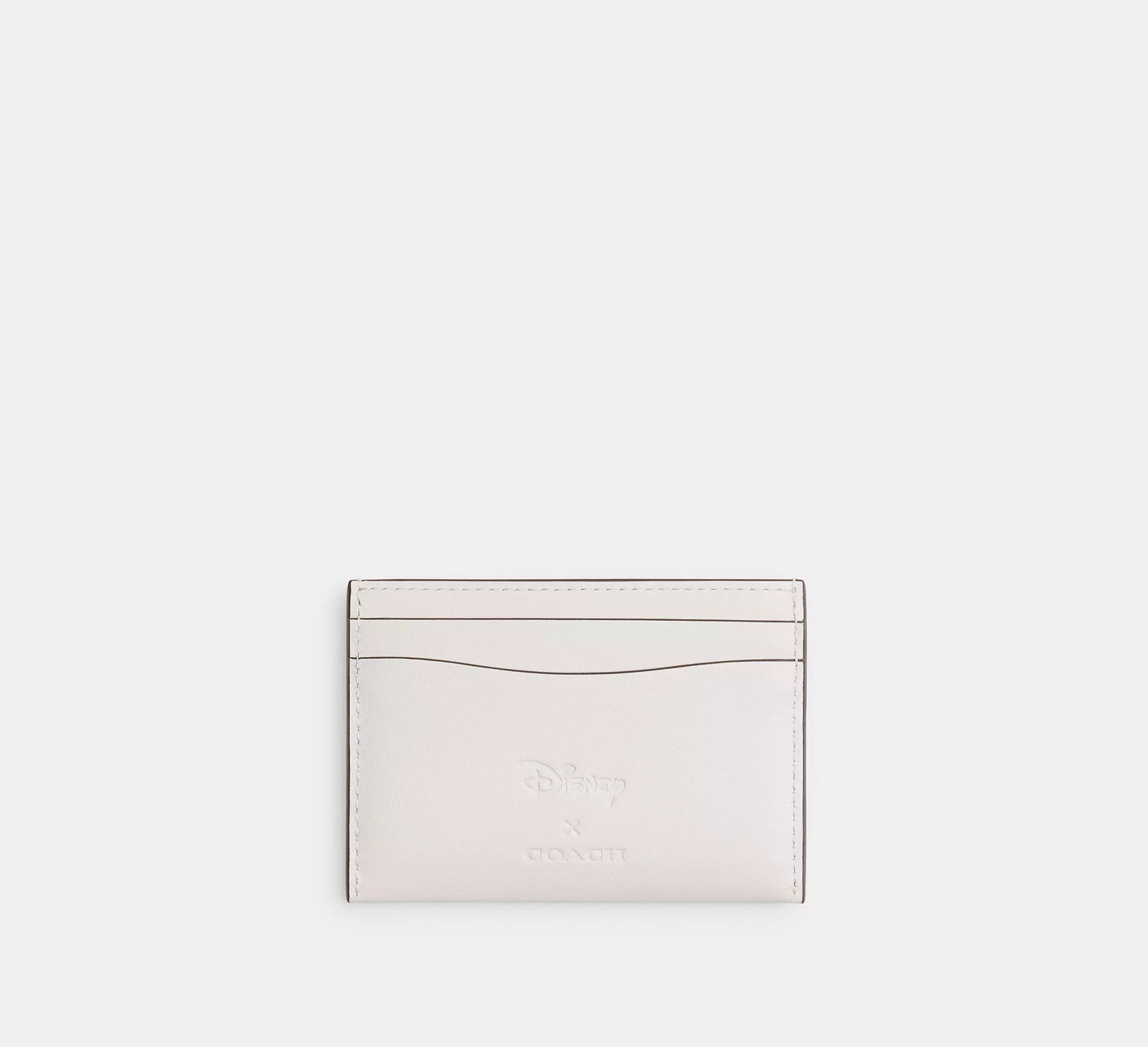 Coach  Disney X Coach Essential Card Case With Pluto  - Brass/Chalk Multi