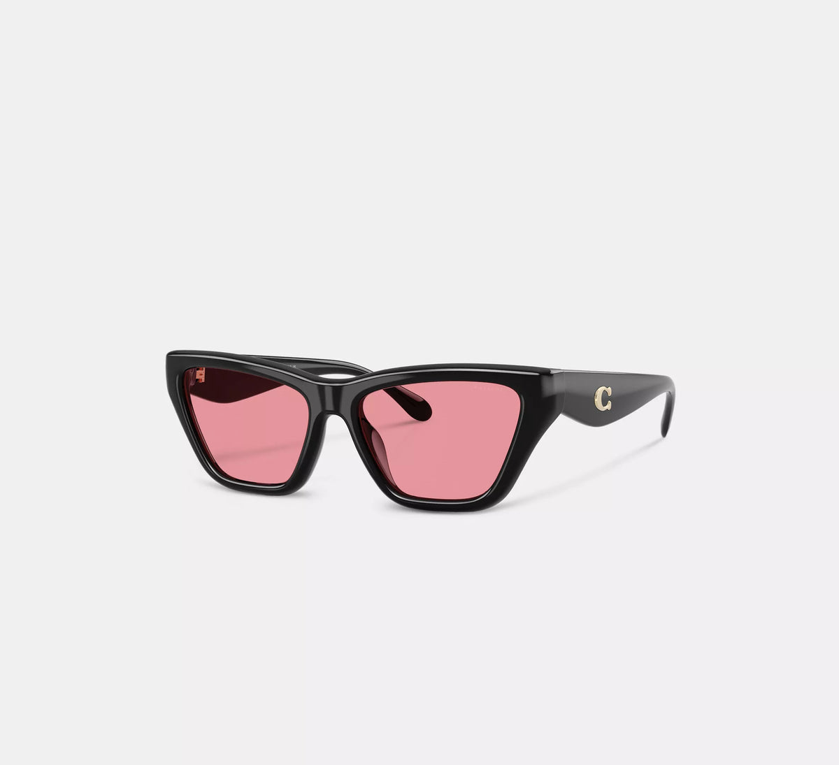 Coach C Hardware Cat Eye Sunglasses  -  Black