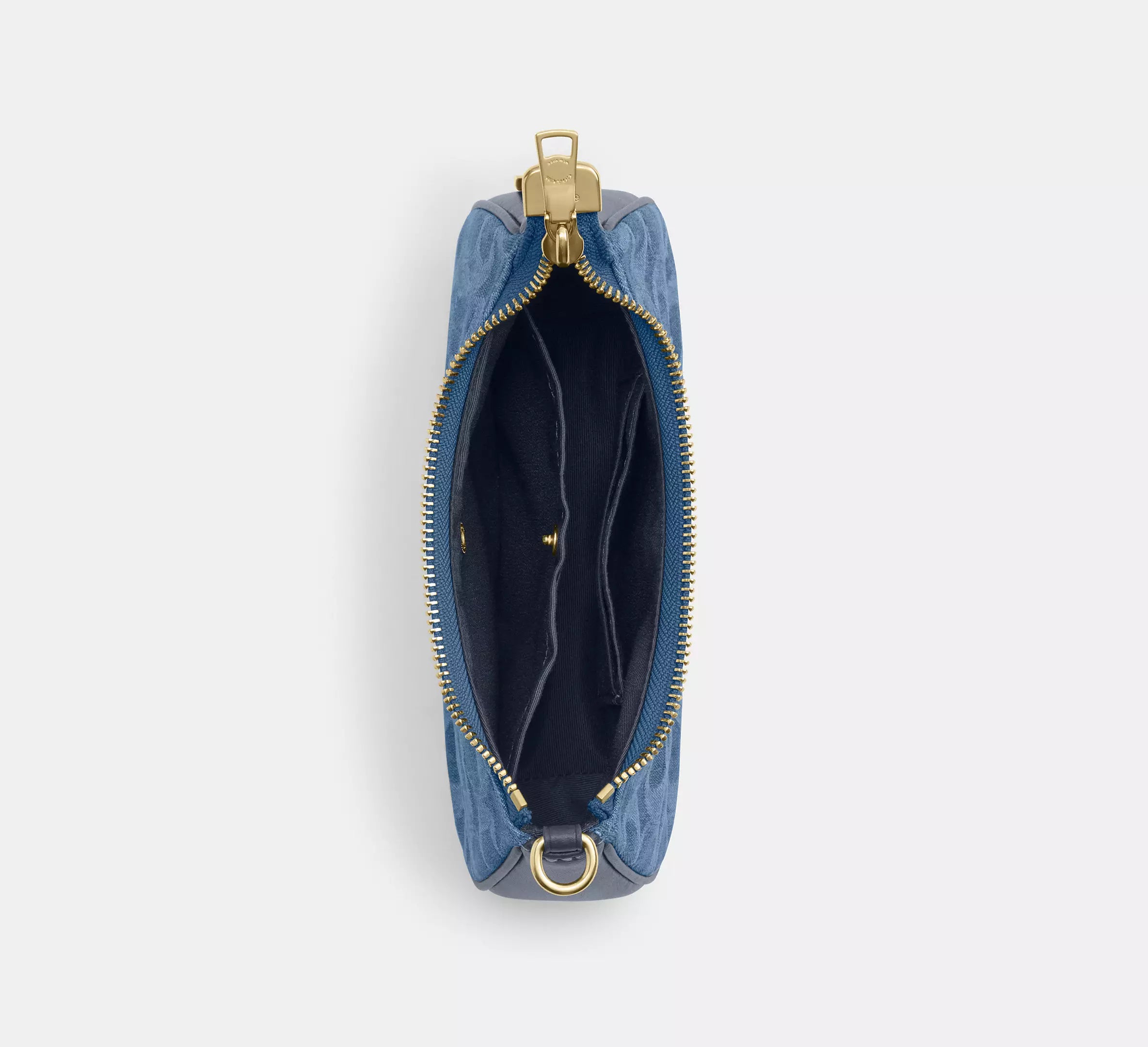 Coach Teri Mini Crossbody Bag In Signature Denim - Gold/Indigo