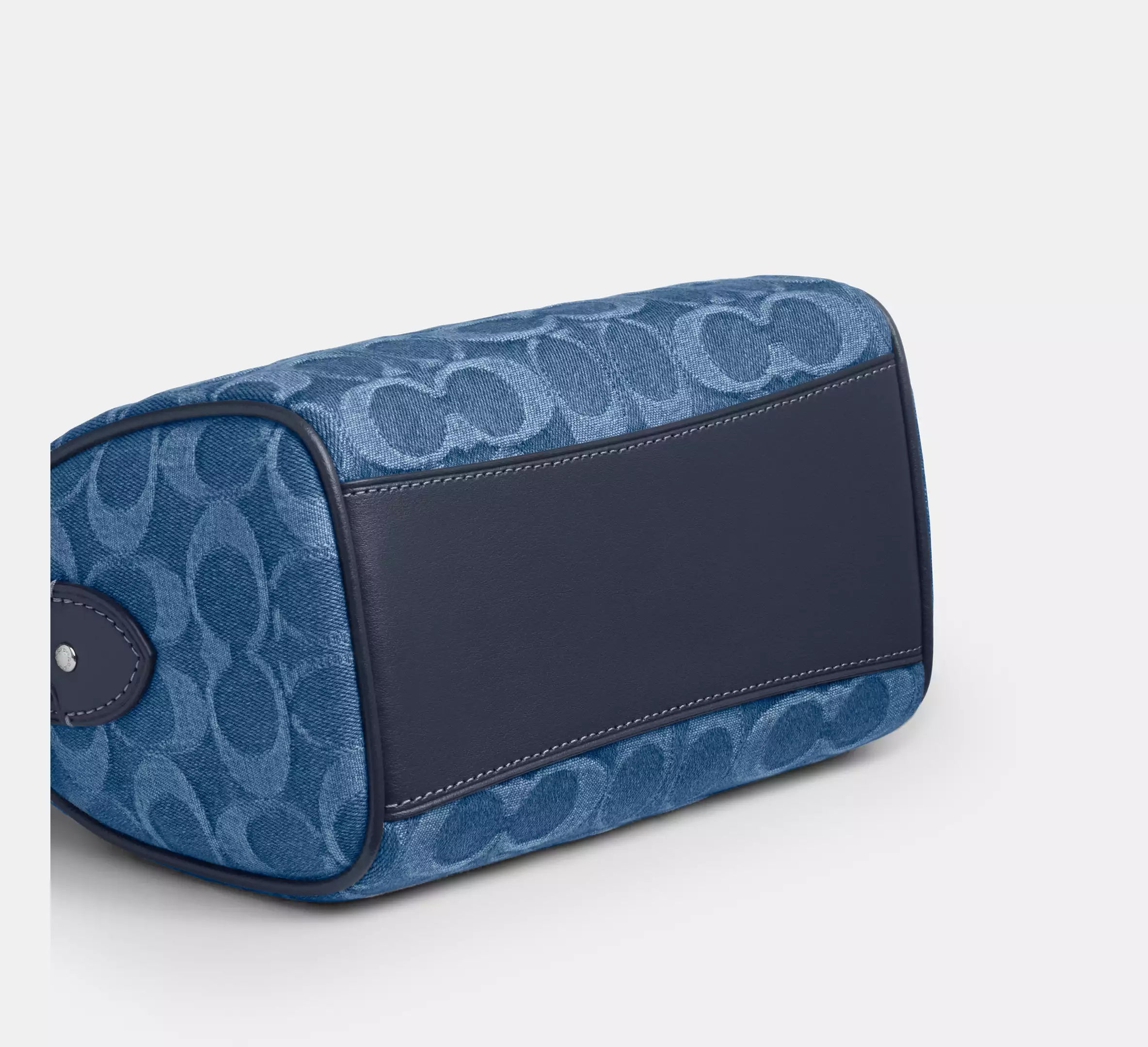 Coach Mini Rowan Crossbody Bag In Signature Denim - denim/Gold