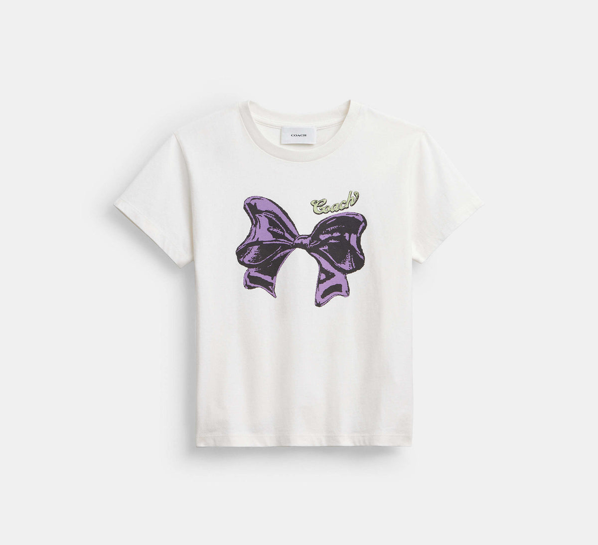 Coach Charms Raglan T-Shirt In Organic Cotton  -  Vintage Ivory