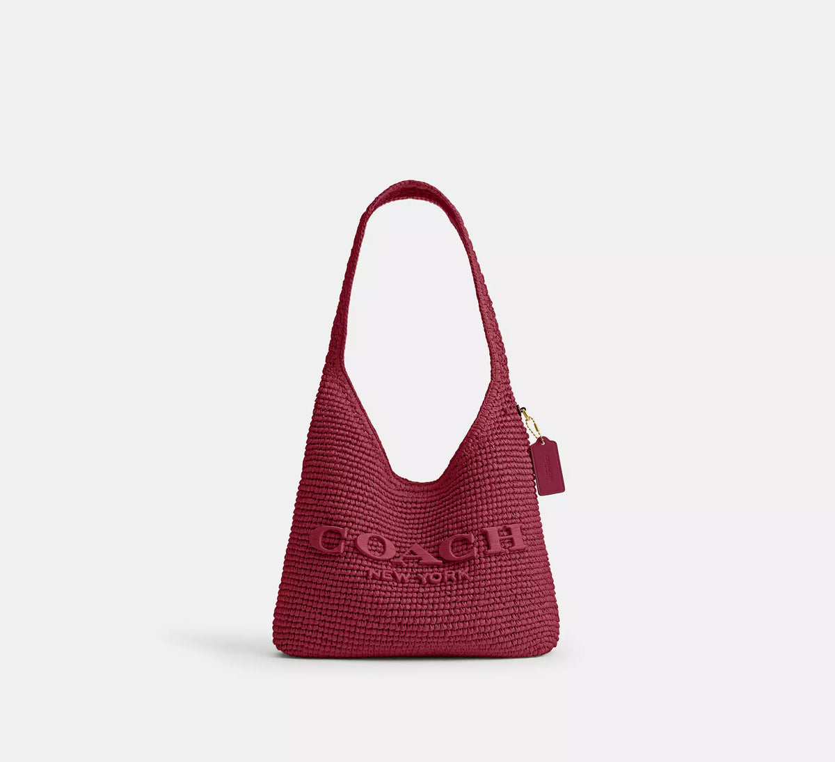 Coach Brooklyn Shoulder Bag 28 - straw/Brass/Dark Fuchsia