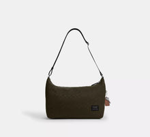 Coach Leo Crossbody In Signature Nylon - Dark Moss