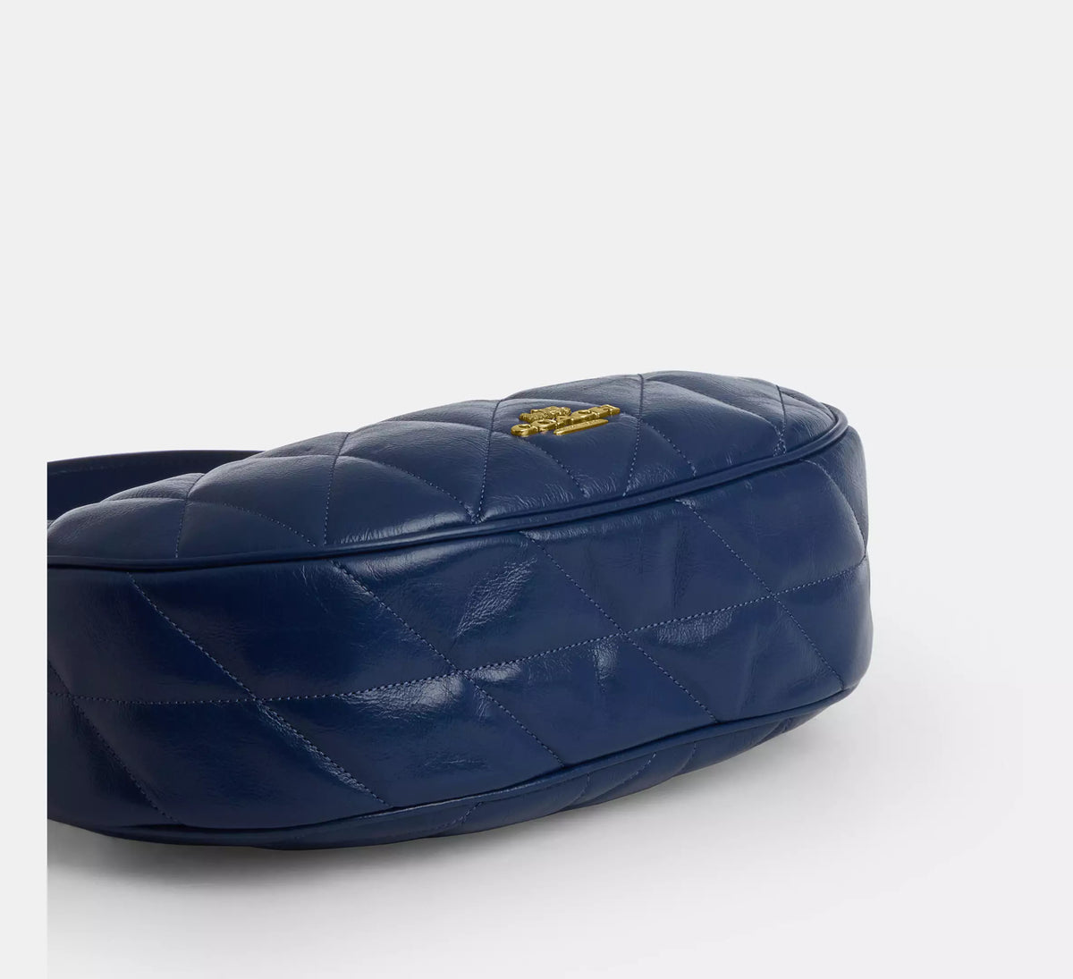 Coach Emily Shoulder Bag With Quilting   -  Gold/Deep Blue