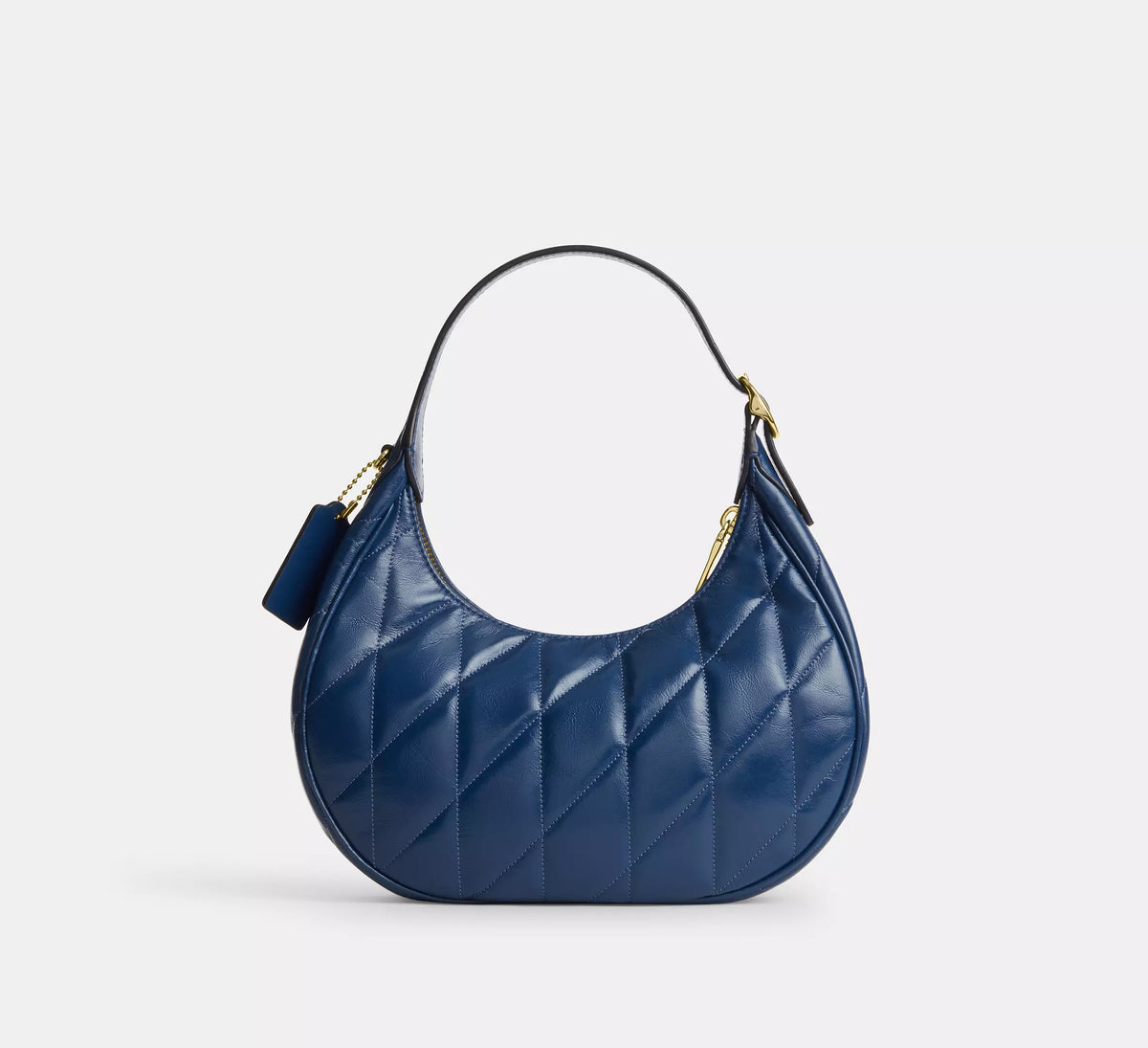 Coach Emily Shoulder Bag With Quilting   -  Gold/Deep Blue