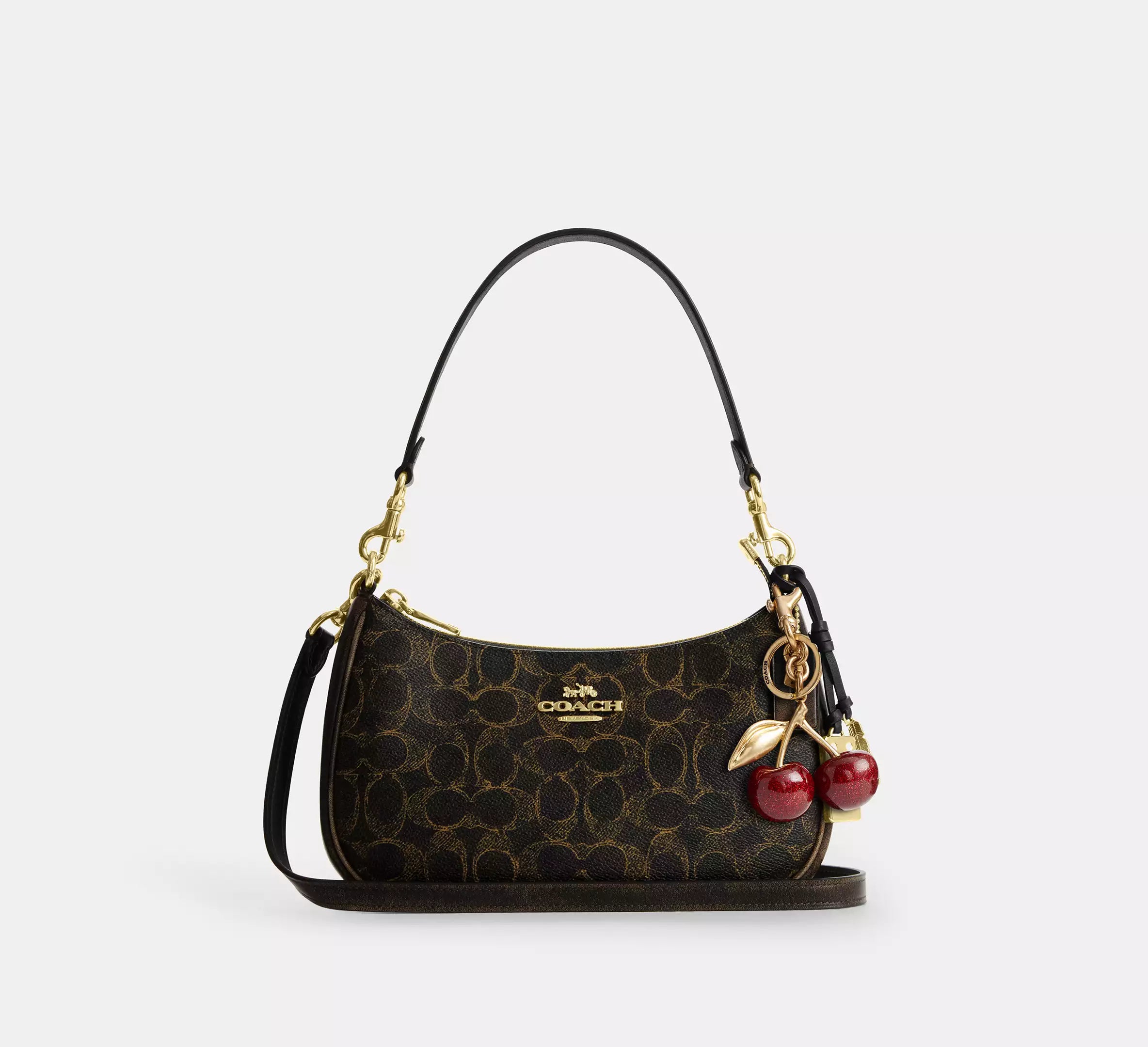 Coach Teri Shoulder Bag In Loved Signature Canvas With Charms