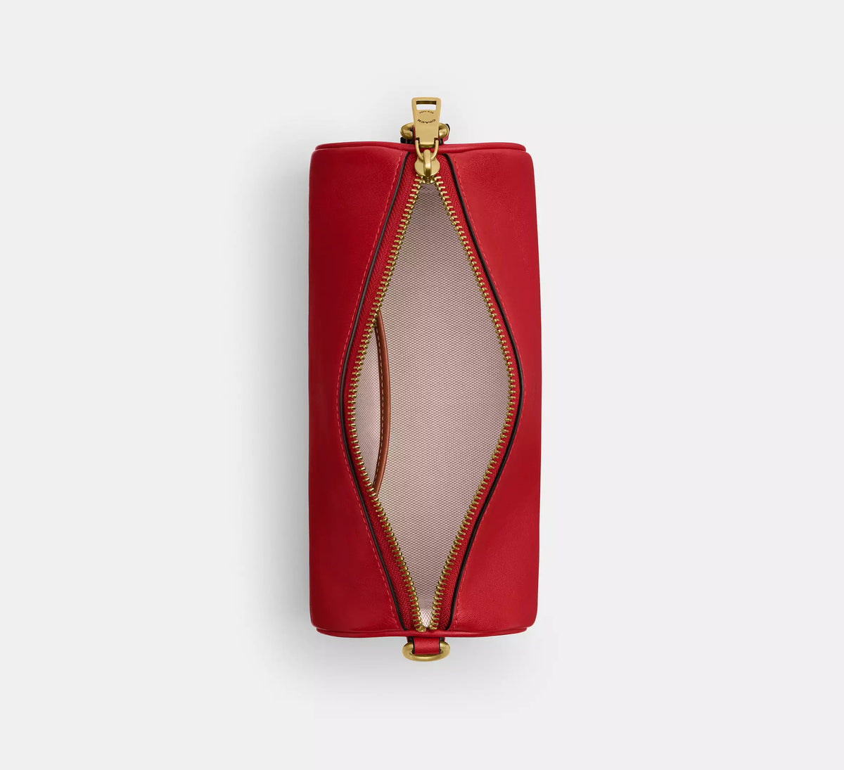 Coach Barrel Bag  -  Brass/Scarlet