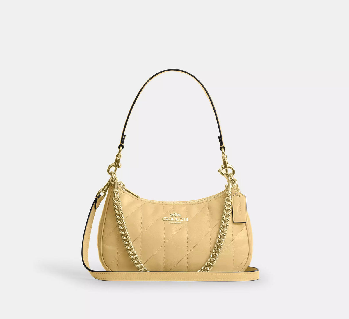 kannnaRHODE SKIN TERRY BAG/ ハイライトミルク Coach Teri Shoulder Bag With Quilting - Gold/Soft Yellow
