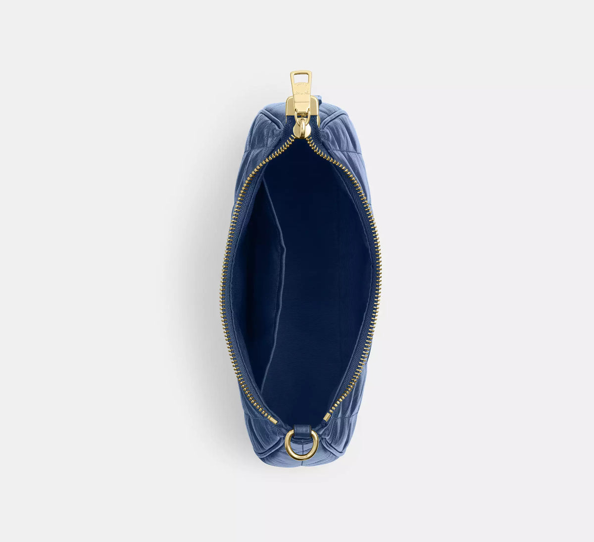 Coach Teri Shoulder Bag With Quilting  -  Gold/Deep Blue