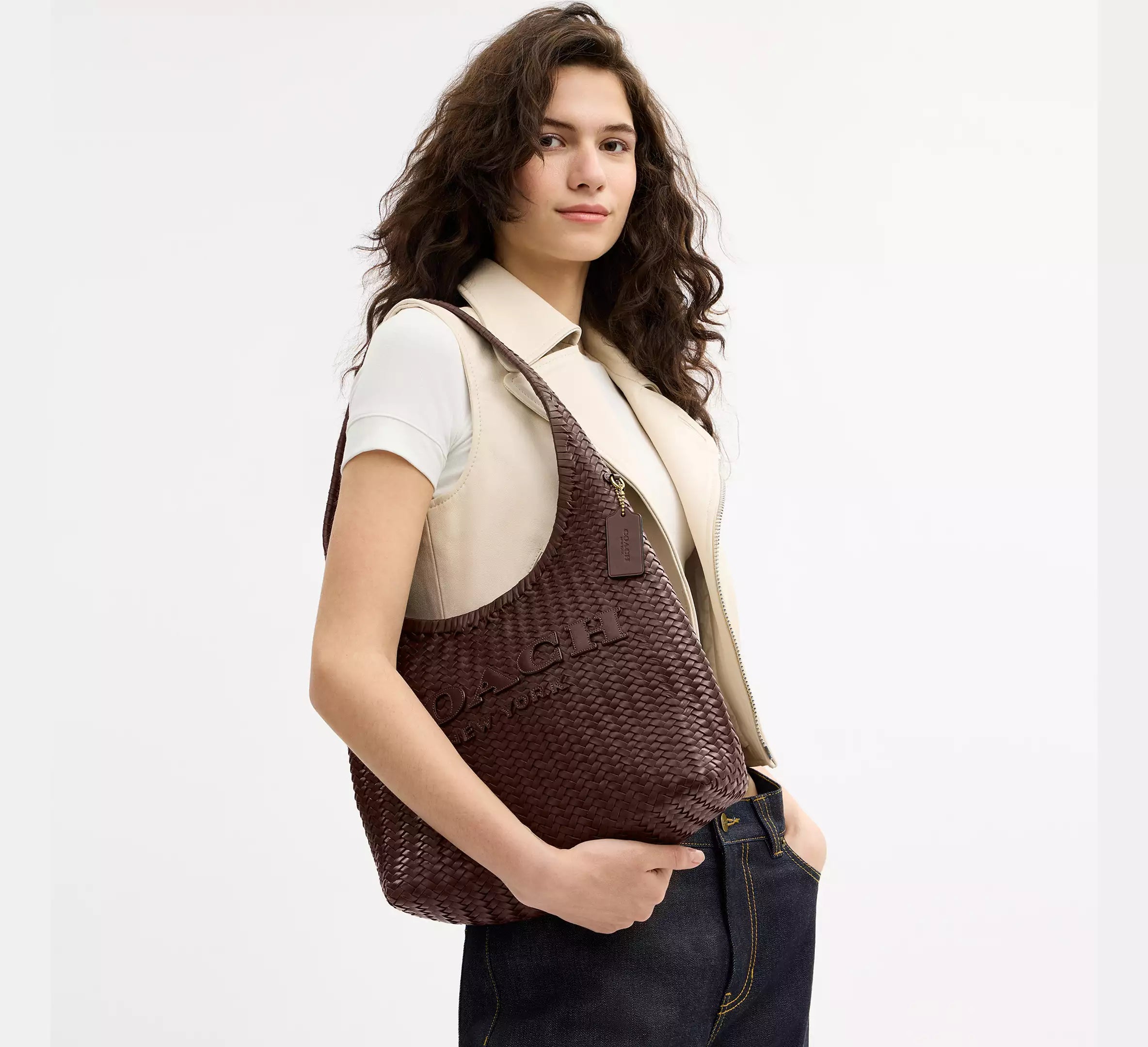 Coach Brooklyn Shoulder Bag 34 -  Brass/Maple