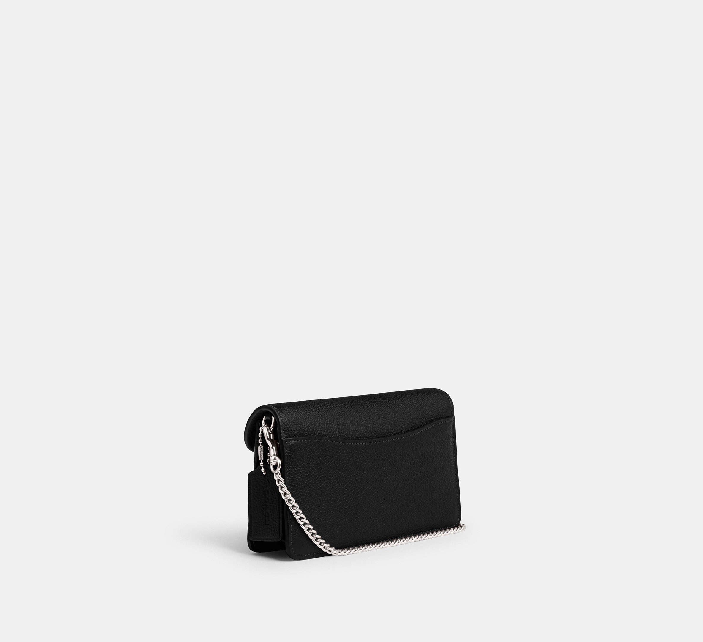 Coach Tabby Chain Clutch - Silver/Black