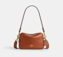 Coach Mini Carey Crossbody Bag  -  Gold/Cinnamon