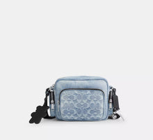 Coach Fletcher Crossbody Bag In Loved Signature Denim - denim/Silver/Light Indigo