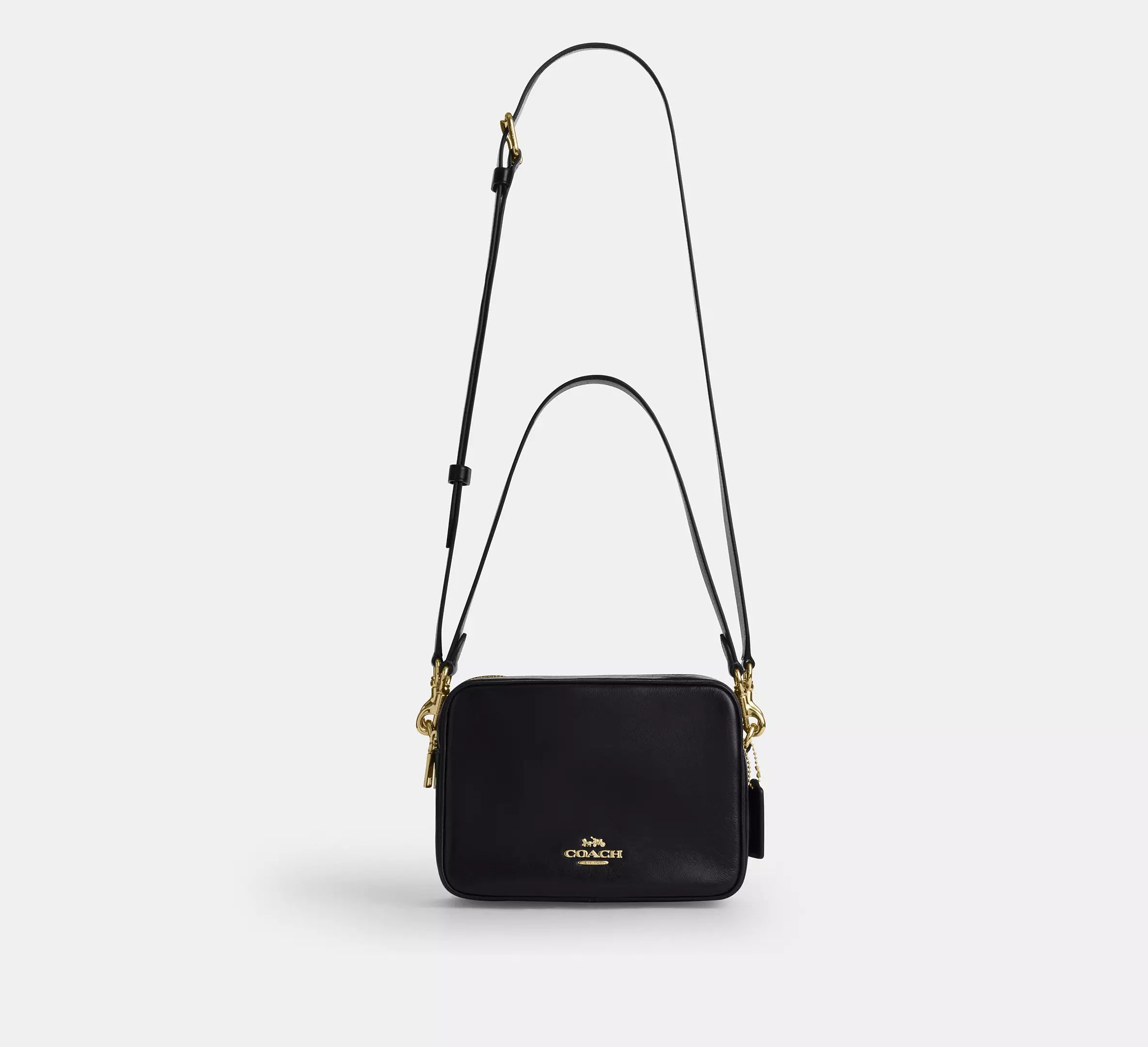Coach Carey Crossbody Bag In Signature - Gold/Black – Kanadadan Kapına