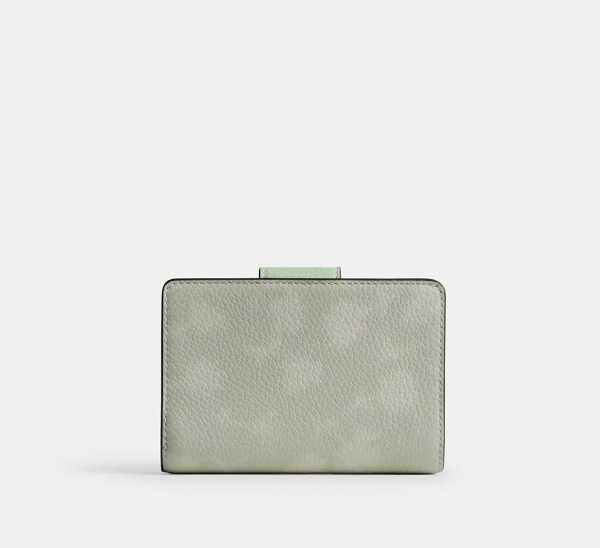 Coach Medium Corner Zip Wallet With Floral Print  -  Gold/Pale Green
