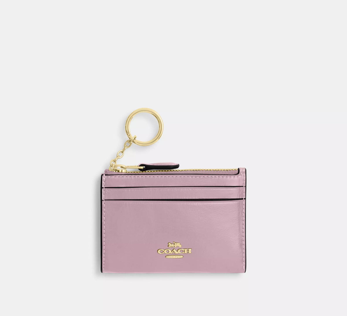 Coach Mini Skinny Id Case -  Gold/Carnation