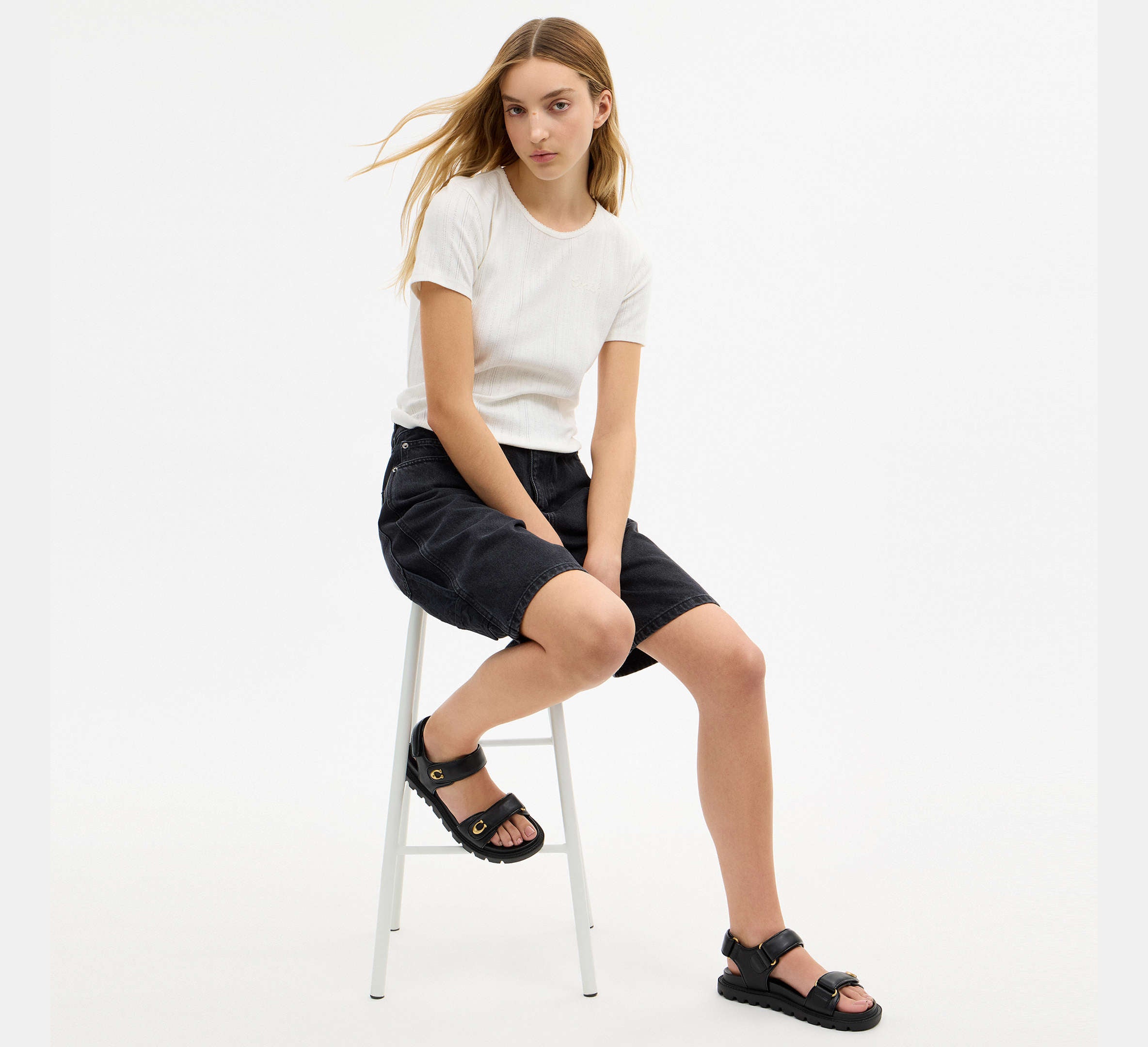 Coach Brynn Sandal -  Black