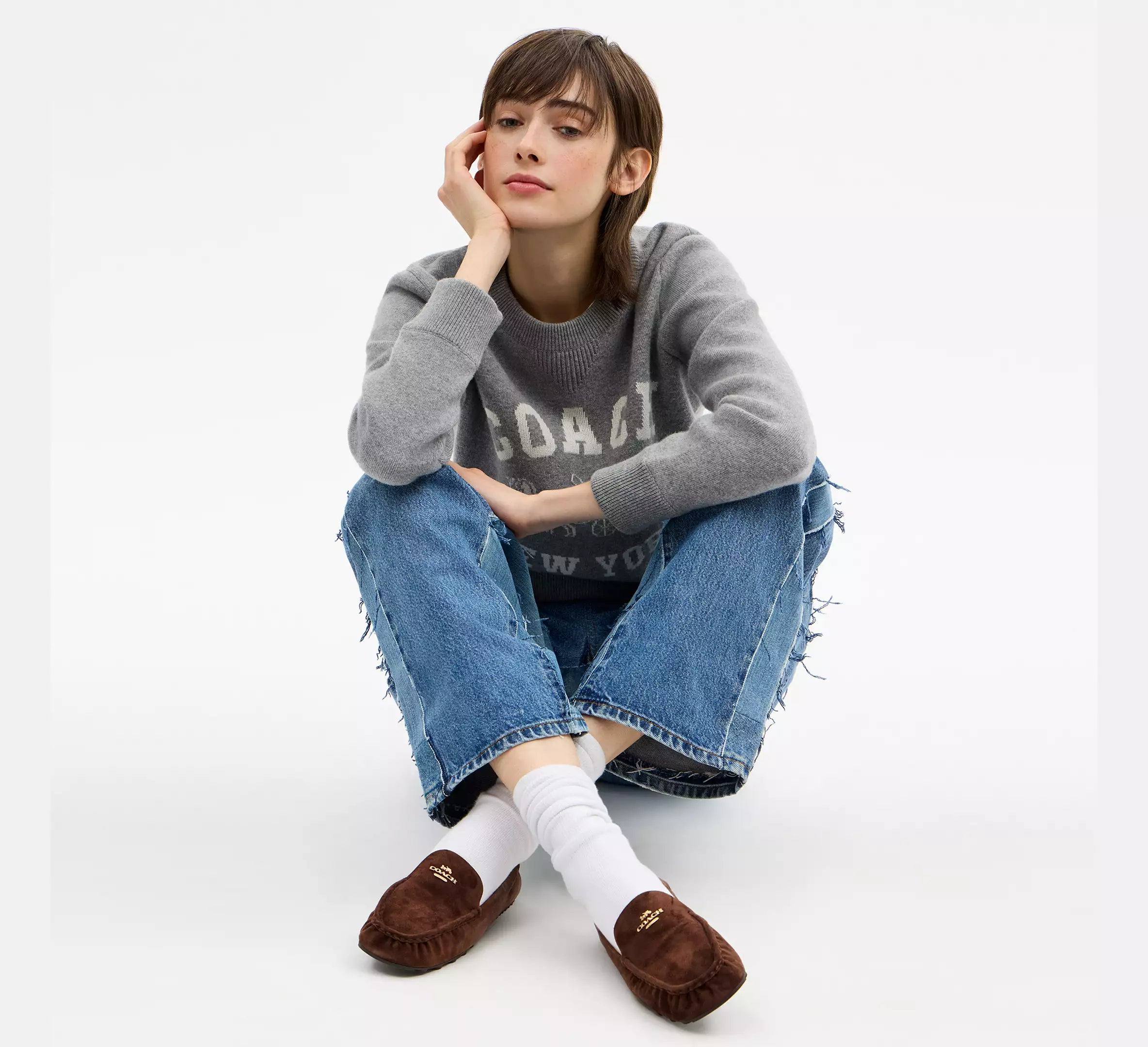 Coach Phoebe Soft Loafer  -   suede/Maple