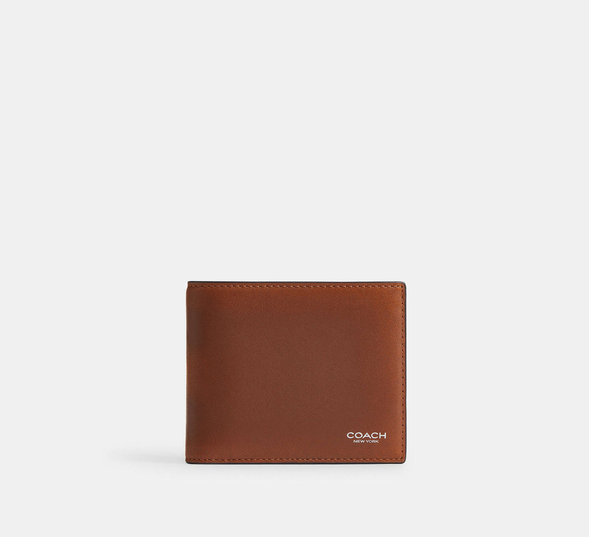 Coach 3-In-1 Wallet In Loved Leather -  Saddle/Burnt Sienna