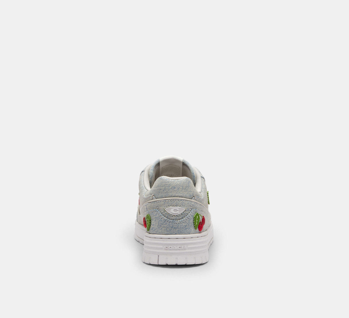 Coach Women's Soho Sneaker With Cherries-Denim/Optic White