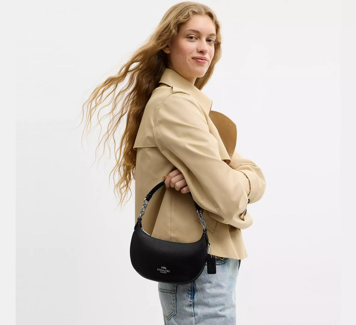 Coach Mini Payton Bag  -  Silver/Black   Hemen Teslimde