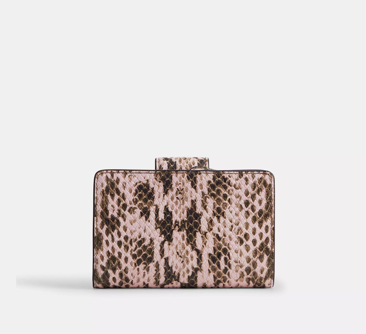 Coach Medium Corner Zip Wallet  -  Gold/Pink