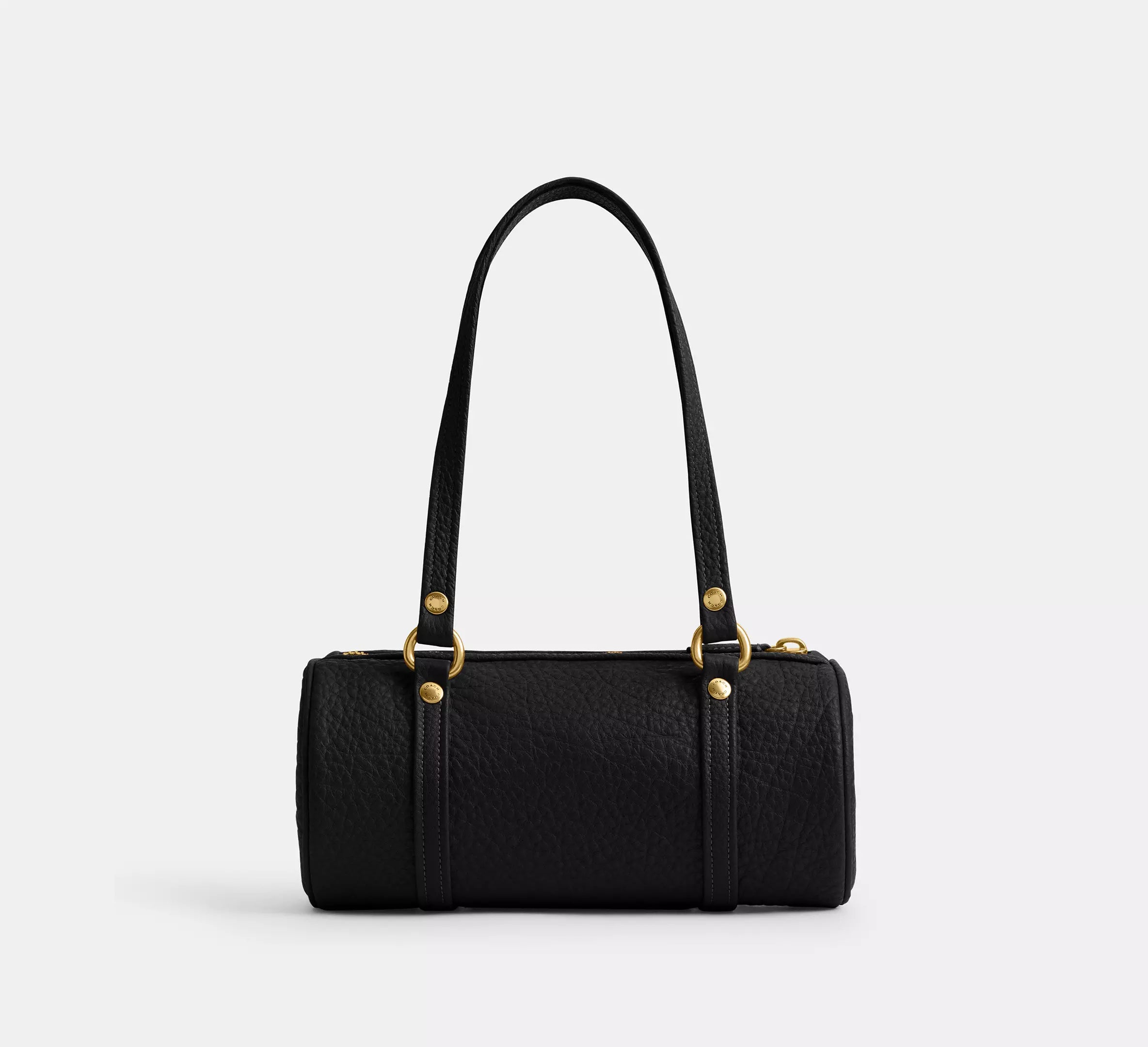 Coach Kisslock Barrel Bag 28 - Brass/Black – Kanadadan Kapına