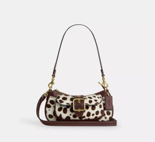 Coach Ashton Mini Shoulder Bag In Haircalf  -  Im/Dark Brown Chalk