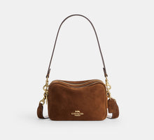 Coach Mini Carey Crossbody Bag  -  Gold/Warm Brown