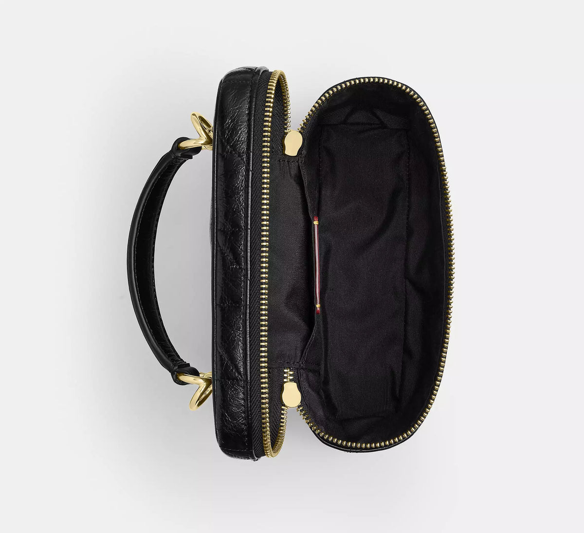 Coach Rainer Crossbody Bag 18 With Quilting  -  Gold/Black