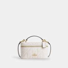 Coach Rainer Crossbody Bag 18 With Quilting  -  Gold/Chalk