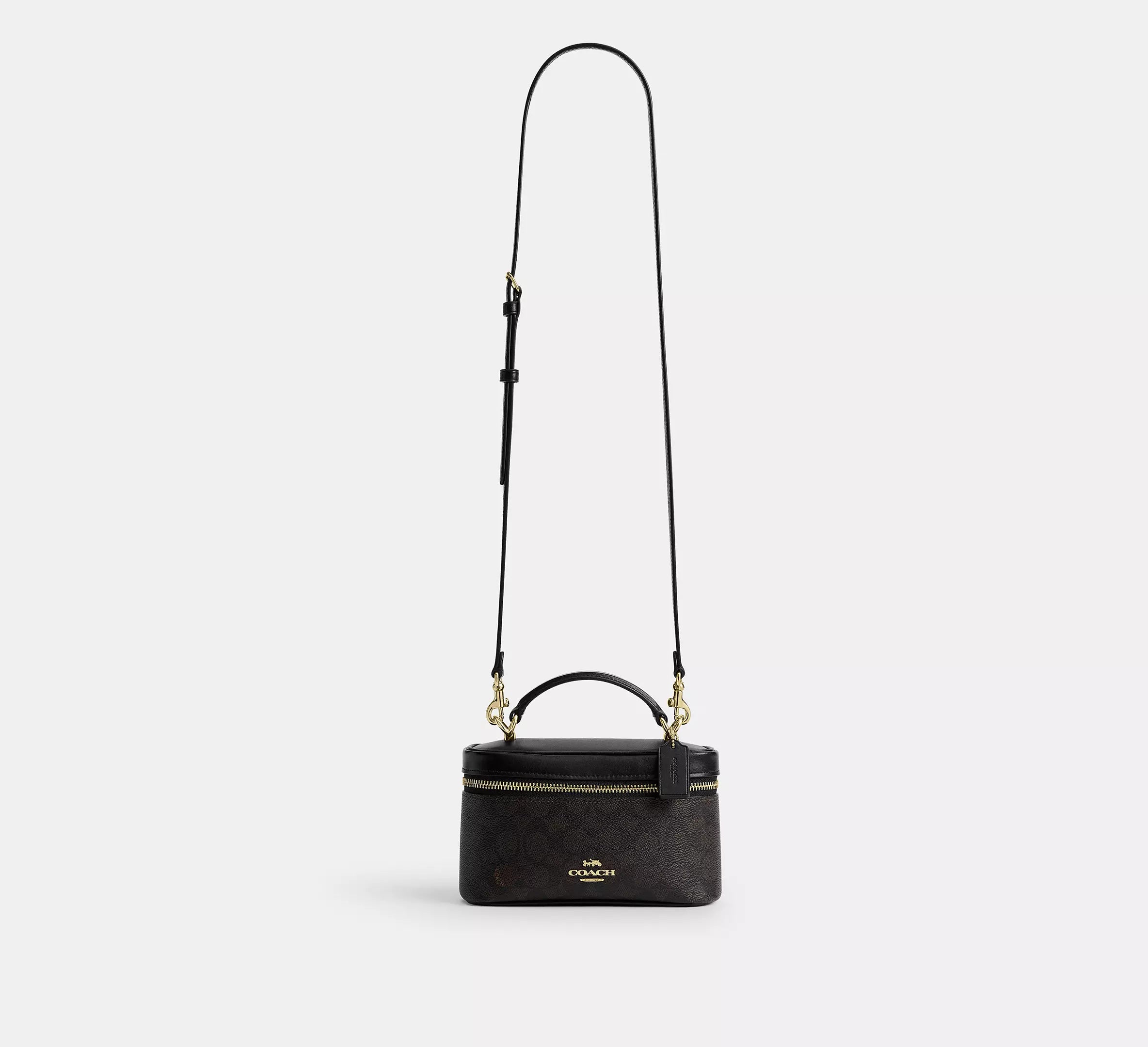 Coach Rainer Crossbody Bag 18 In Signature - Gold/Walnut/Black ...