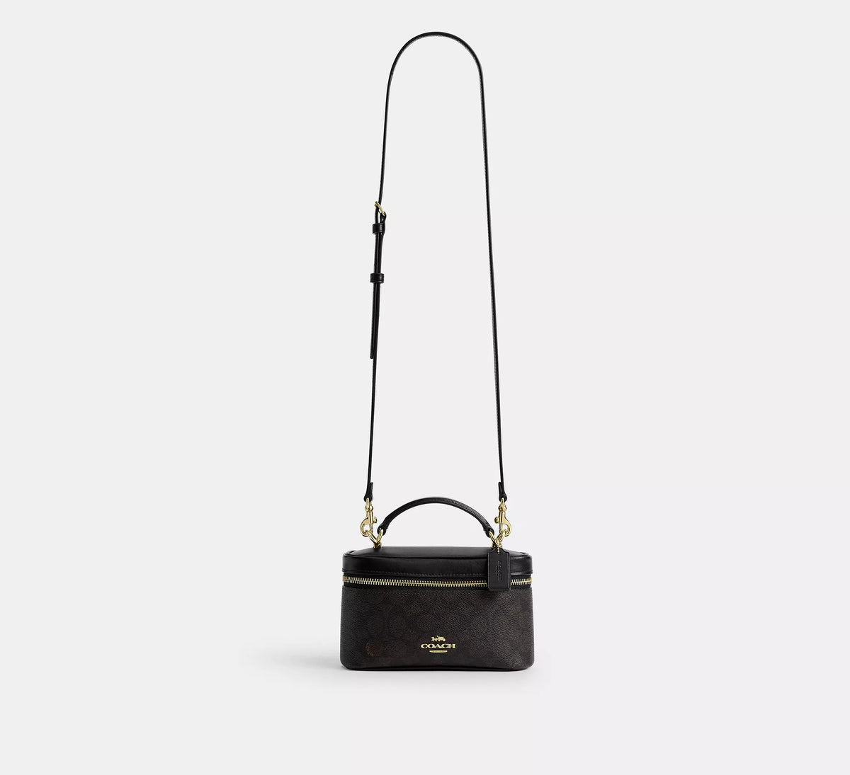 Coach Rainer Crossbody Bag 18 In Signature  -  Gold/Walnut/Black