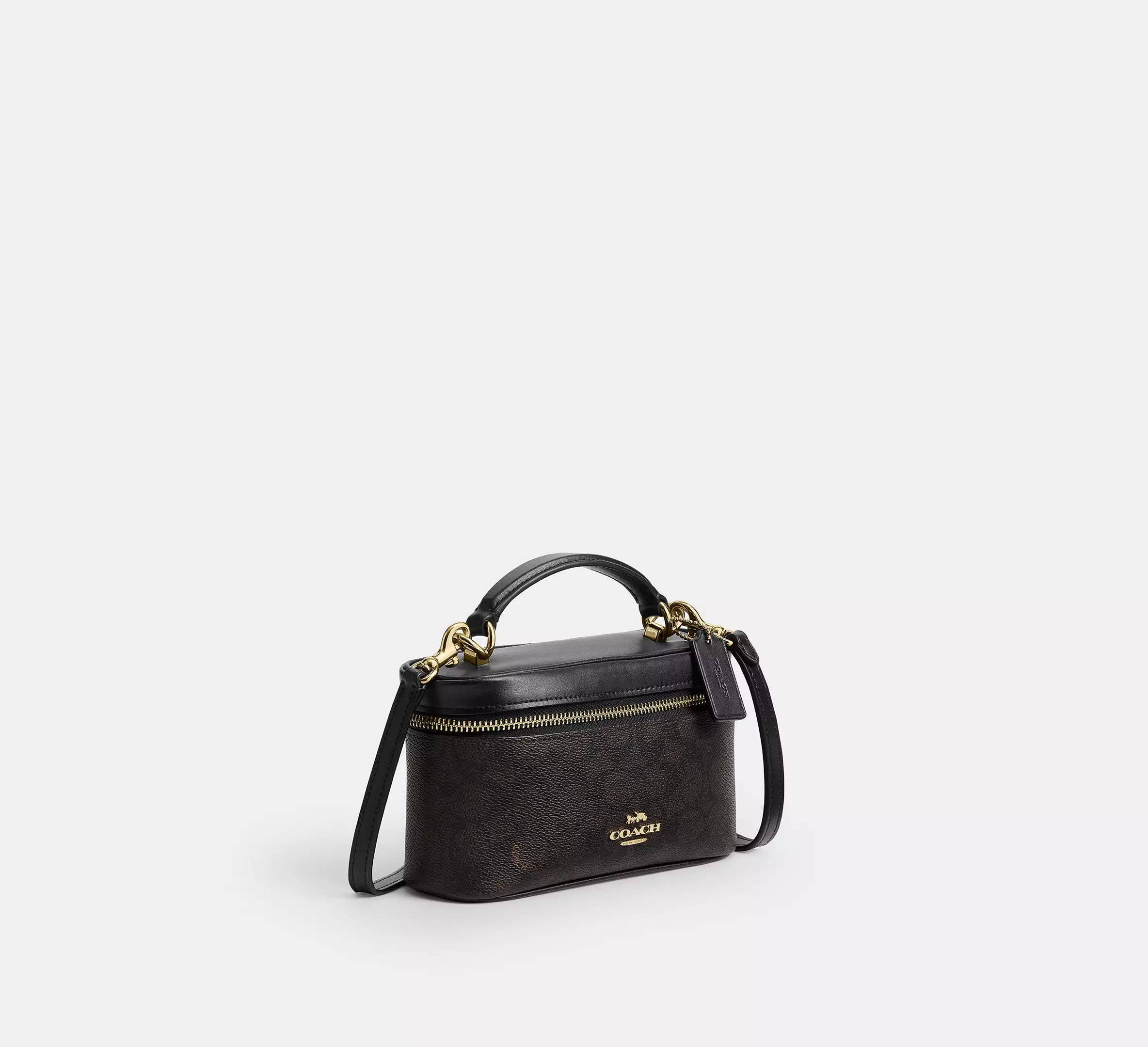 Coach Rainer Crossbody Bag 18 In Signature - Gold/Walnut/Black ...