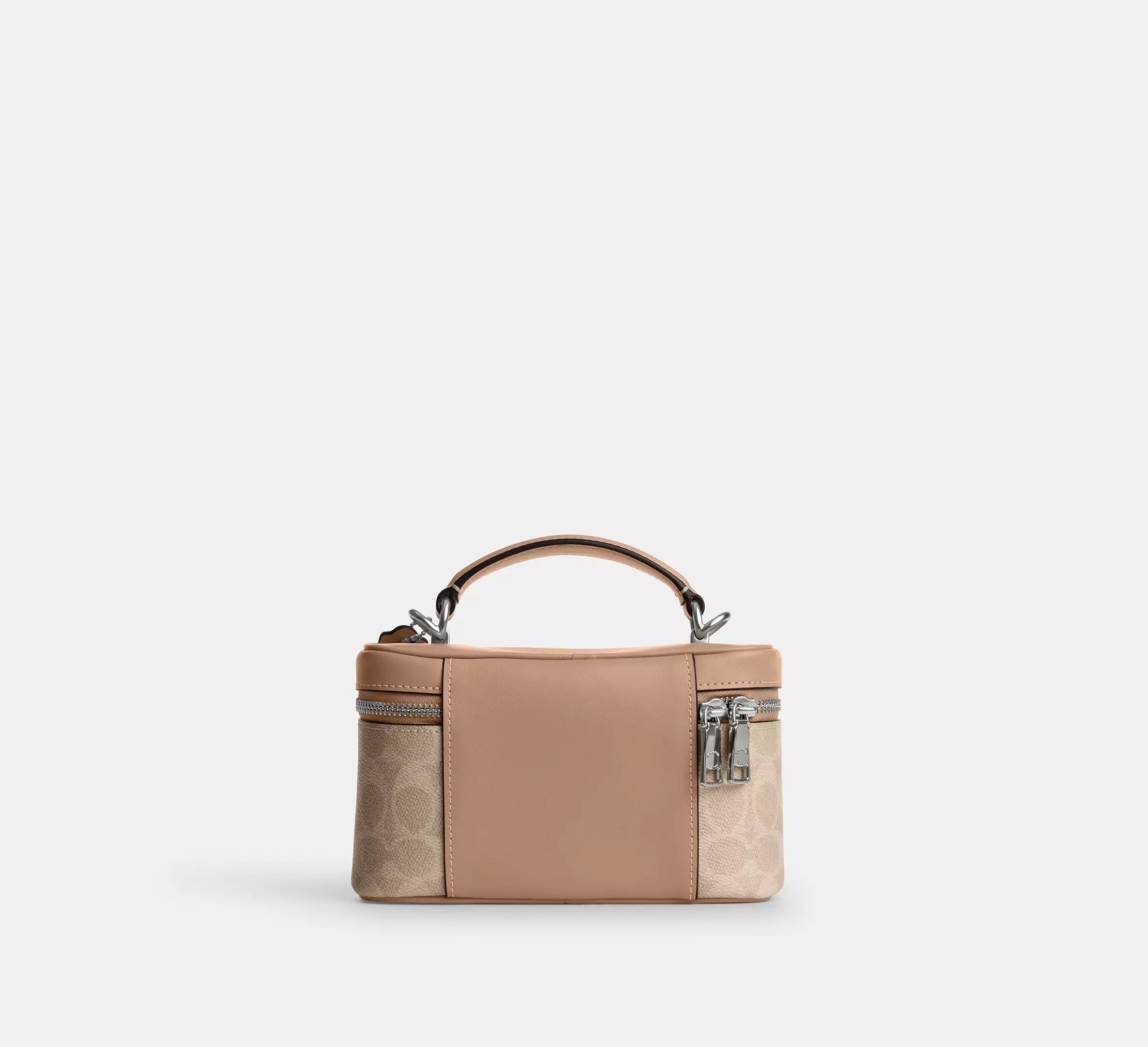 Coach Rainer Crossbody Bag 18 In Signature - Silver/Sand/Taupe ...